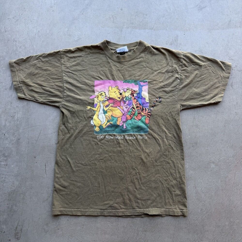 Disney OS Shirt Winnie Pooh 100 Acre Woods Tigger Eeyore Piglet Roo Vintage USA